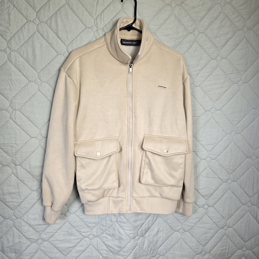 Members Only Men's  Outerwear Jacket Beige 
Sz S
Weatherproof Vintage Sherpa